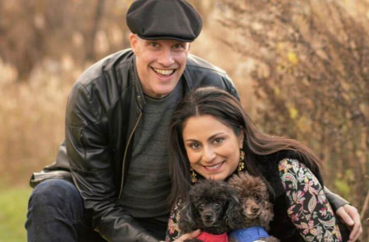 Celine Gounder with her late husband Grant Wahl.